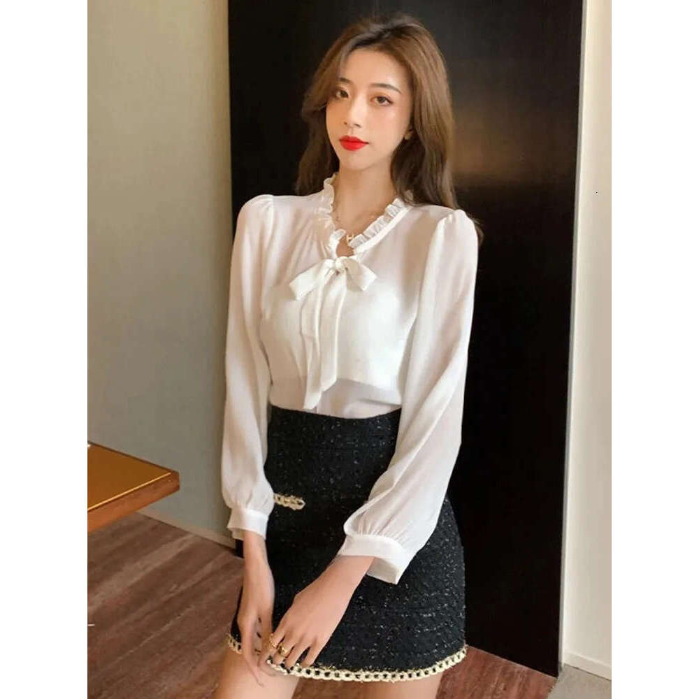 New spring women's black twill retro short top jacket mini skirt slim fit set