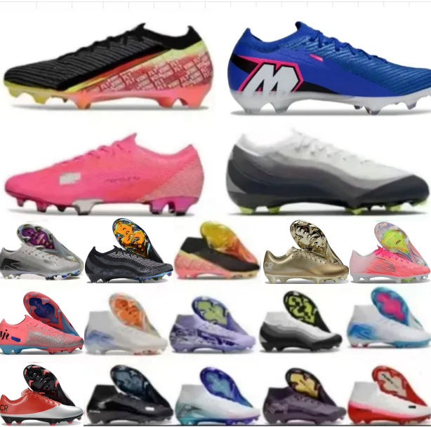 TOP Quality Football Boots 16 Frenulum Laces FG Mens Soccer Cleats Comfortable Training Leather Football Shoes kids size UK3 US4 36-45