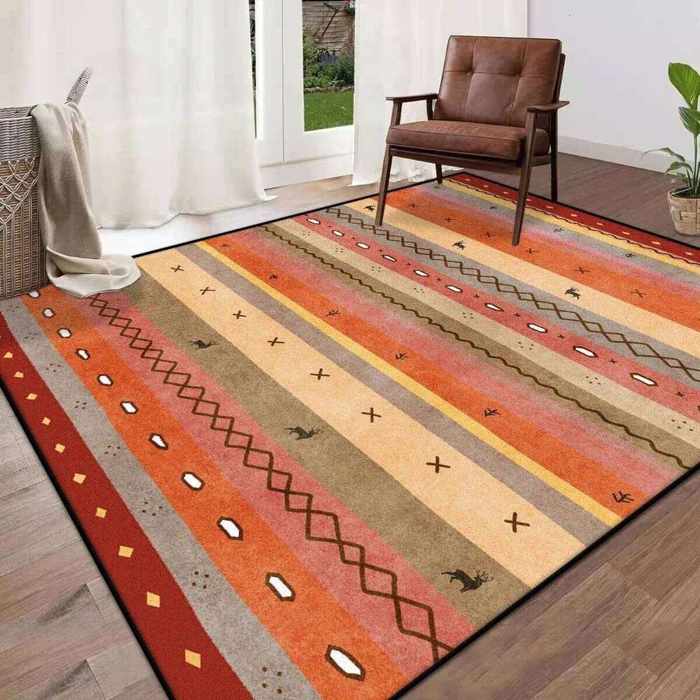 North American Style Carpets Elegant Rugs Living Room Bedroom Carpet Children's Play Easy To Clean Floor Mat Home Decor Gift W260226