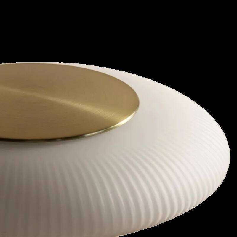 Nordic Vintage Table Lamp White Glass Desk Light for Bedroom H260225