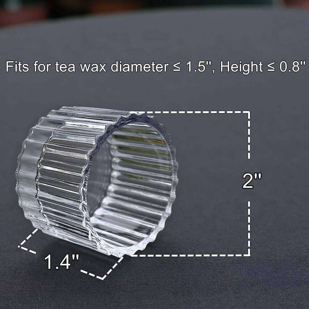 Tea Lights for Wedding Decoration, Clear Glass Small Votive Candle Holders Home Table Centerpieces Birthday Party W260226