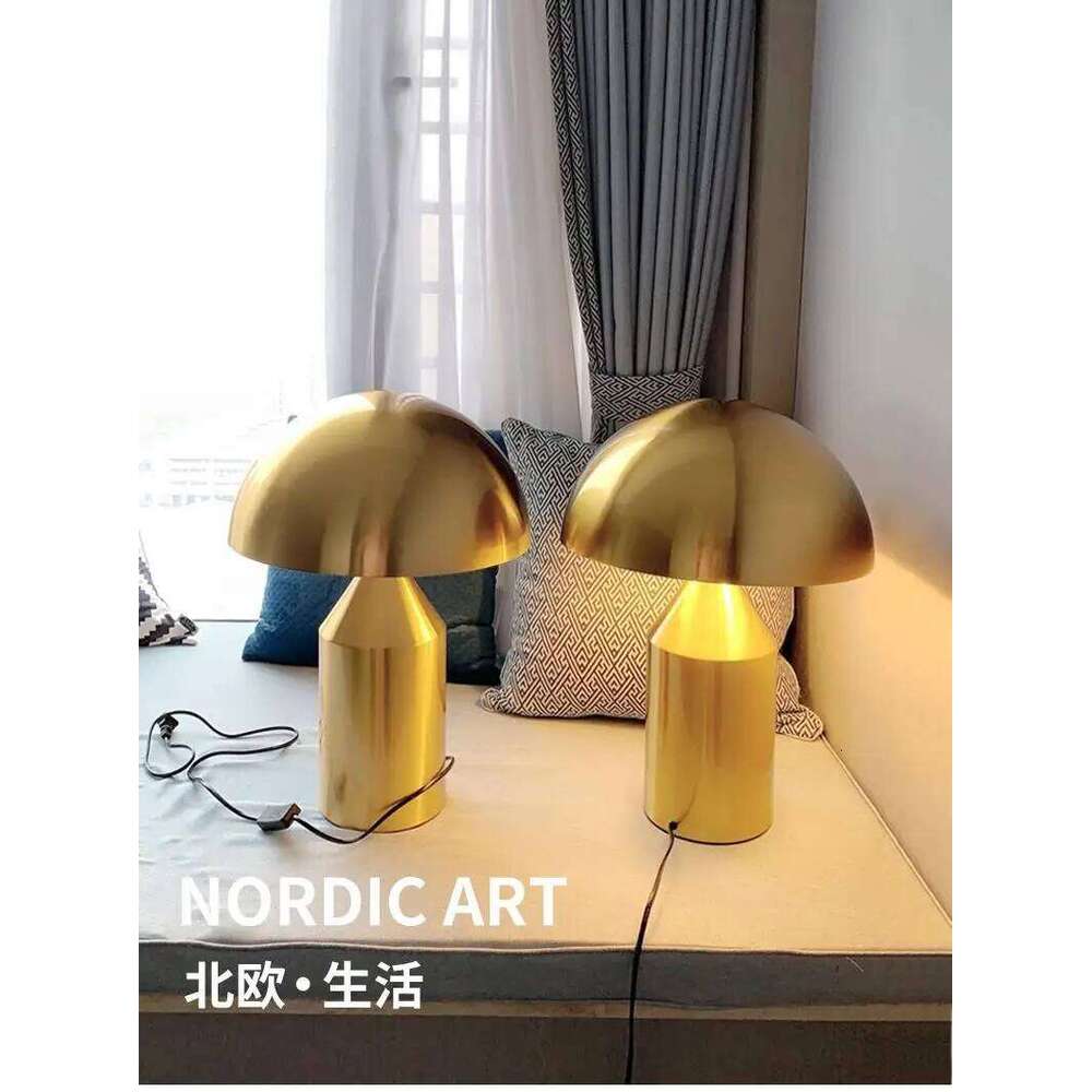 Oluce Atollo Creative mushroom Table Lamp for Bedroom Study Living Room Decoration Desk lamp Luminaires H260225