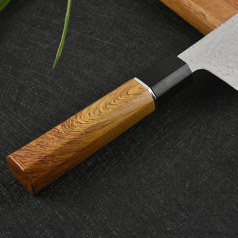 Kiritsuke Chef Knife Damascus Steel Sharp Cut Meat Vegetable Cleaver Hand Forged Professional Kitchen Knives 250327