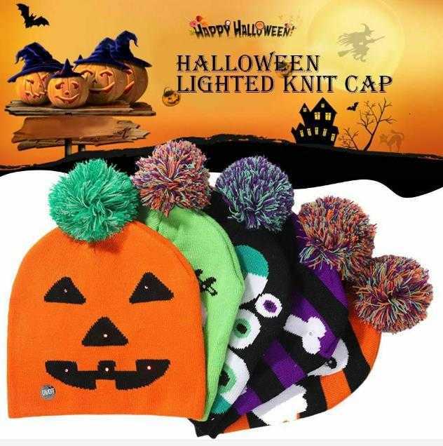 Pullover Knitted Hat Halloween jacquard hat knitted fashion hat S260225