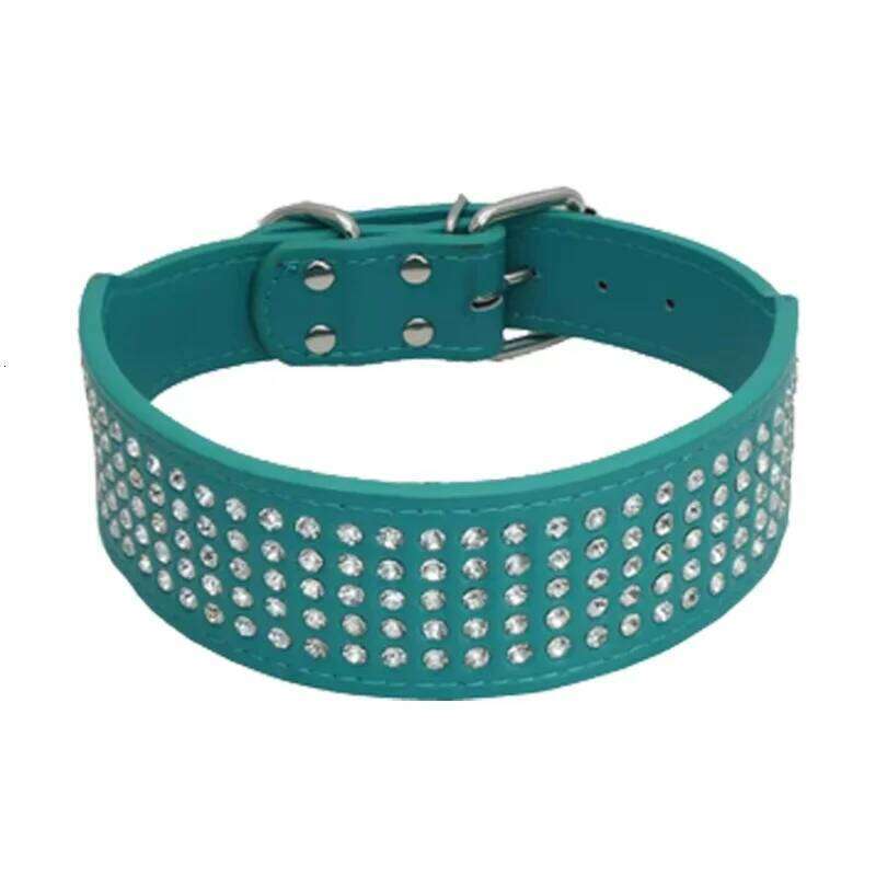 Explosive Shiny Five-point Pet Large and Medium-sized Collar, Embedded Diamond Dog Collar
