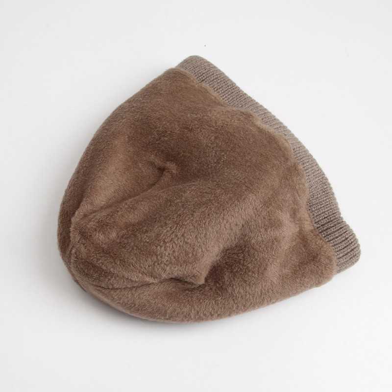 Woolen hat Korean knitted hat womens winter high-end pullover hat cold weather hat thickened warm hat for women S260225