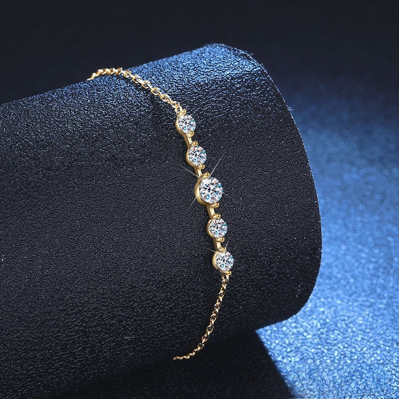 Korean Style Starry Sparkling charms bracelet for Women Adjustable Chain Elegant Minimalist Fashion Jewelry Daily Party
