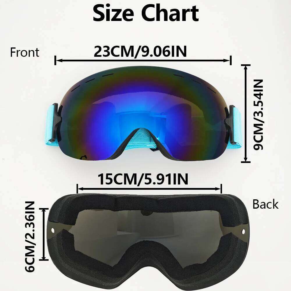 Winter Sports Gear Ski Goggles HD Protective Lenses Windproof Breathable Dustproof Sandproof Man Woman Fashion Accessories Z260225
