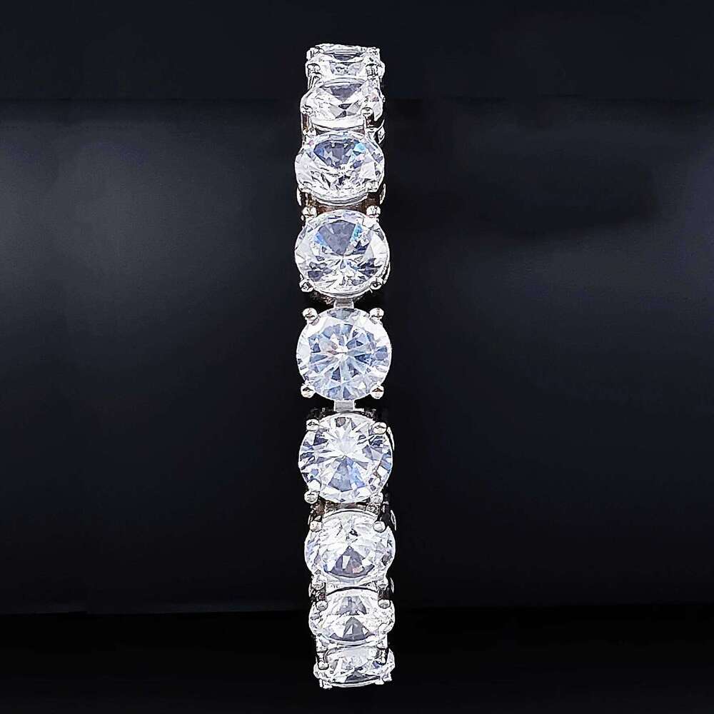 2024 new Luxury Round CZ silver color on hand Tennis Bracelet & Bangles For Women Jewelry Wedding Valentine's Day Gift S7217 Z260225