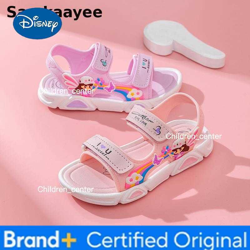 4-18y Girls Sandals Summer Children Sport Shoes Kids Soft Soled Non-slip Shoe Rainbow Princess Breathable Casual Beach Sandalias H260226