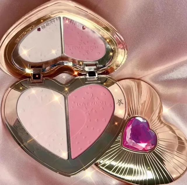 Face palette 2 in 1 Airbrush Love blush 2 colors PINK PEACH Flawless Face Blusher 13g Health Beauty Face Cheek Cosmetics Blushes