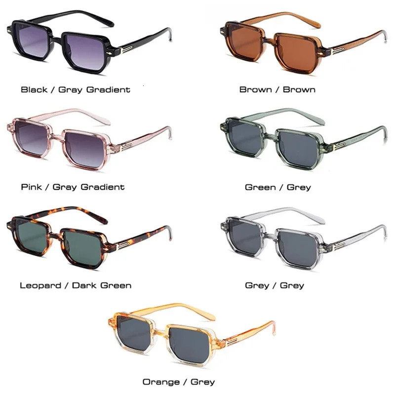 Rectangle Sunglasse Men Candy Color Sun Glasses Ins Street Party Eyeglasses for Shopping Beach Eyewears 260129