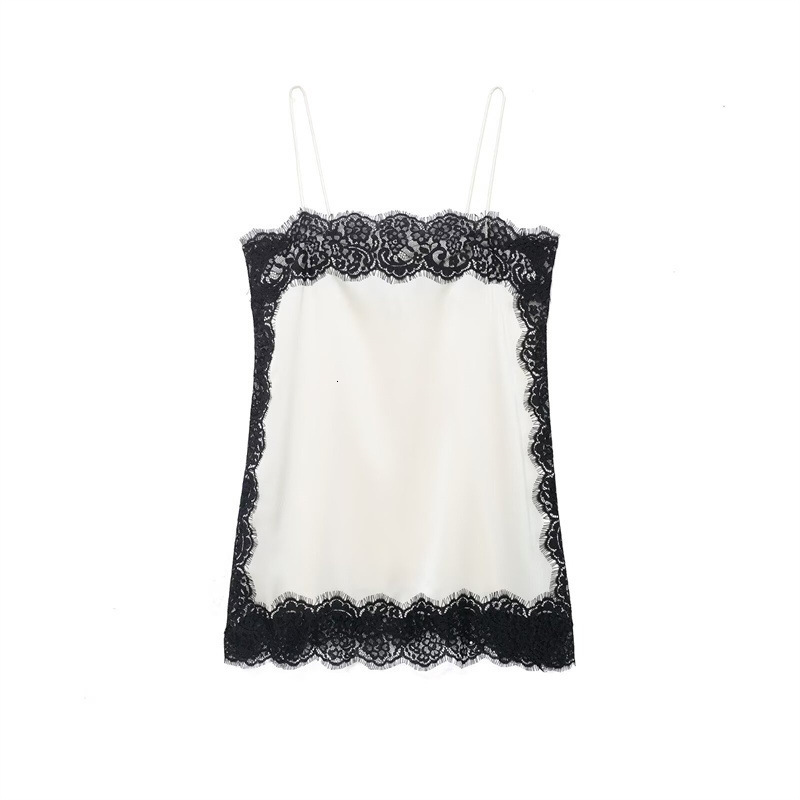 autumn style silk satin texture lace top 5919206 skirt 251008