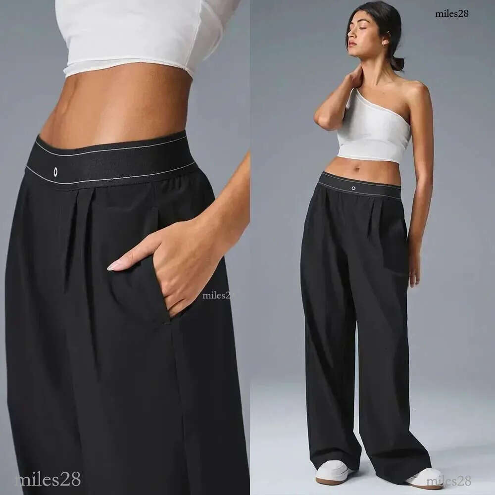 Loose Casual Outdoor Comfortable Suit Up Trouser Sports High Waisted Straight Le
