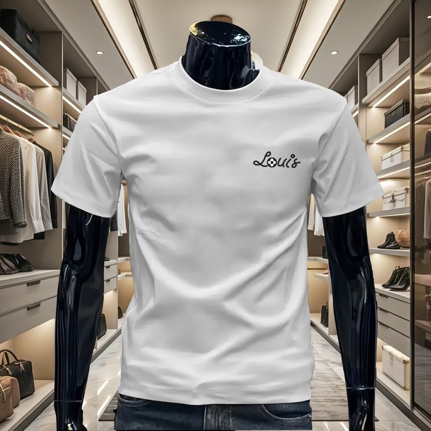Free shipping 2026 Summer New Men's Fashion Letter Embroidered Designer Short Sleeve Trendy Casual Printing Loose T-shirt