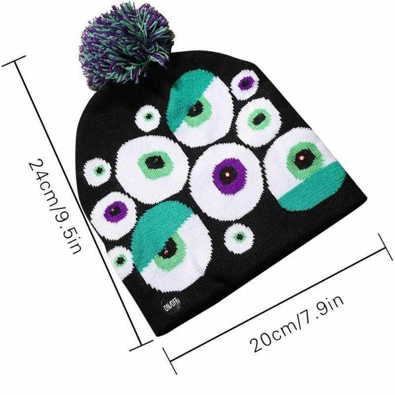 Pullover Knitted Hat Halloween jacquard hat knitted fashion hat S260225