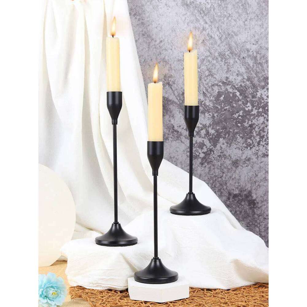 3Pcs/Set European Style Metal Holders Fashion Wedding Table Candle Stand Exquisite Candlestick Christmas Tabl W260226