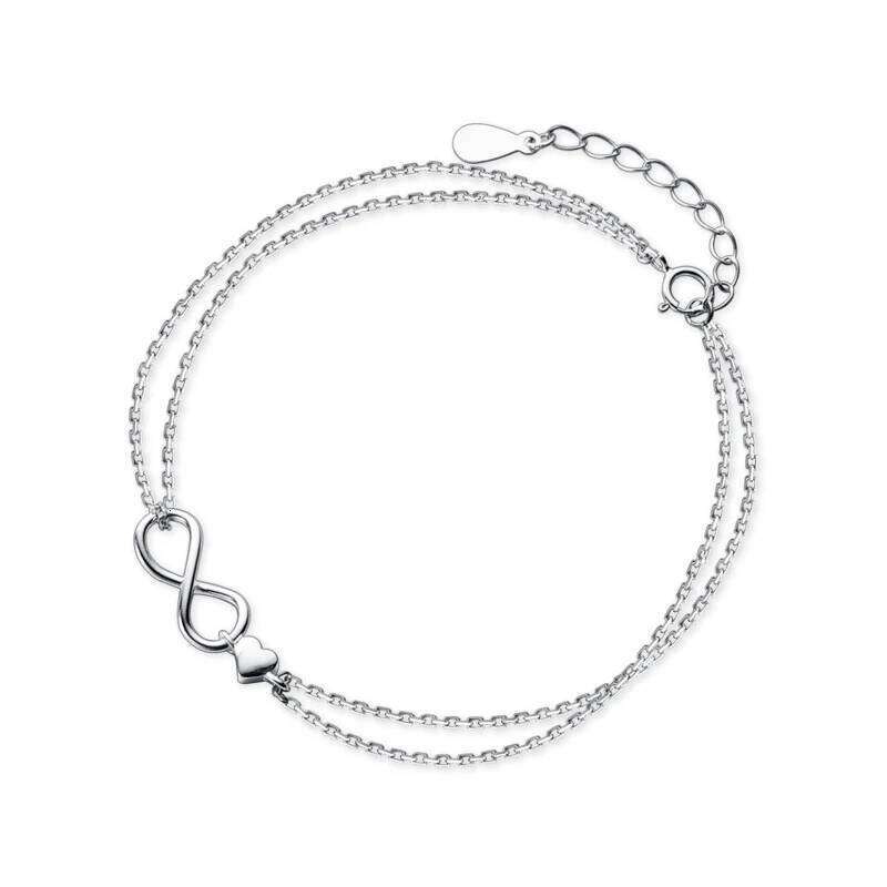Modian Sterling 925 Clasp Lobster Chain Bracelet For Women Infinite Love Simple Silver Fine Jewelry Female Gift Pulsera Z260225