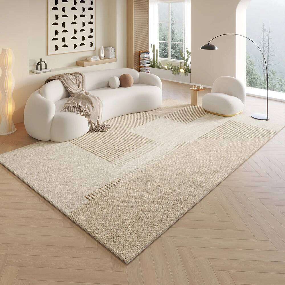 VIKAMA Cream Style Living Simple Sofa Coffee Table Pad, Bedroom Wardrobe Room Carpet, Home Decoration W260226