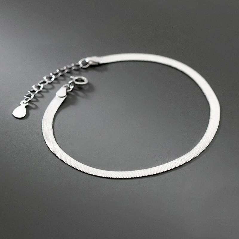 Modian 925 Sterling Silver Sparkling Snake Chain Bracelet Classic Simple Adjustable Bracelets For Women Party Fine Jewelry Gift Z260225