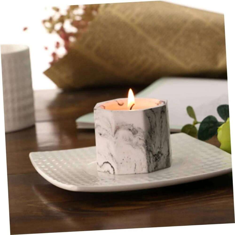 1pc Ins Style Marble Cup Candle - Handmade Soy Wax Aromatherapy, Non-Toxic Creative Gift for Home Party Wedding W260226