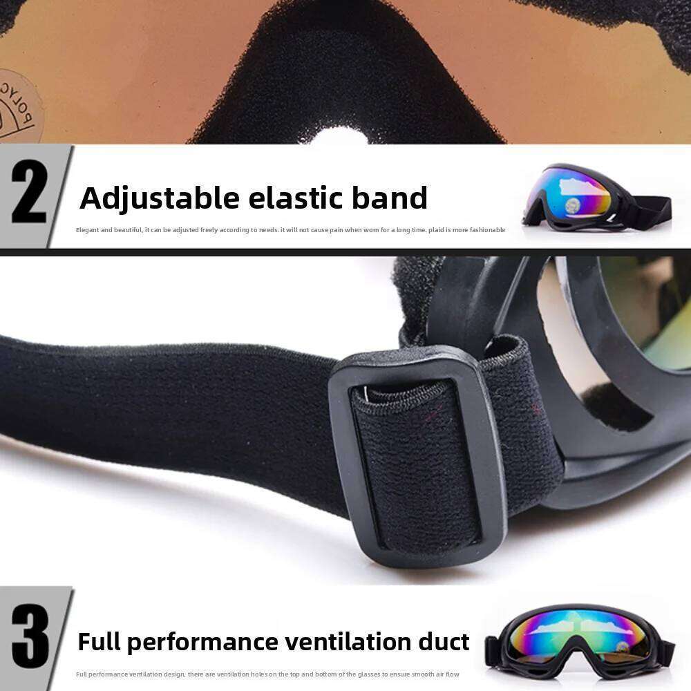 1Pc Winter Windproof Skiing Goggles Outdoor Sports Eyewear Glasses Ski Dustproof Cycling Lens Frame Sunglasses Z260225