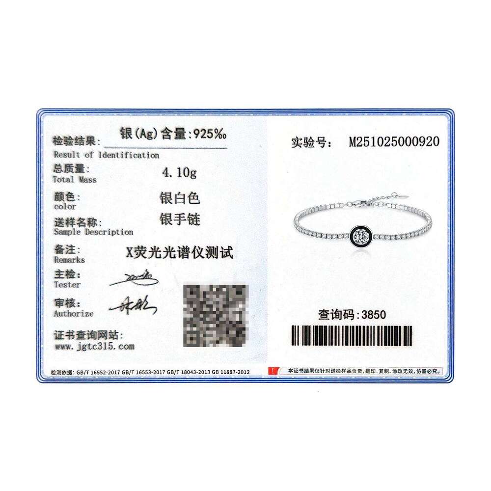 MODIAN 925 Sterling Silver Fashion Black Enamel Round Clear Cubic Zirconia Tennis Bracelet For Women Fine Jewelry Gifts Z260225