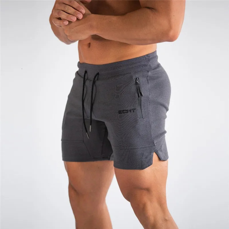 Sports Shorts Men Beaching Shorts Zip pocket Trousers Bodybuilding Sweatpants Fitness Jogger Running Gyms Men Shorts 260203