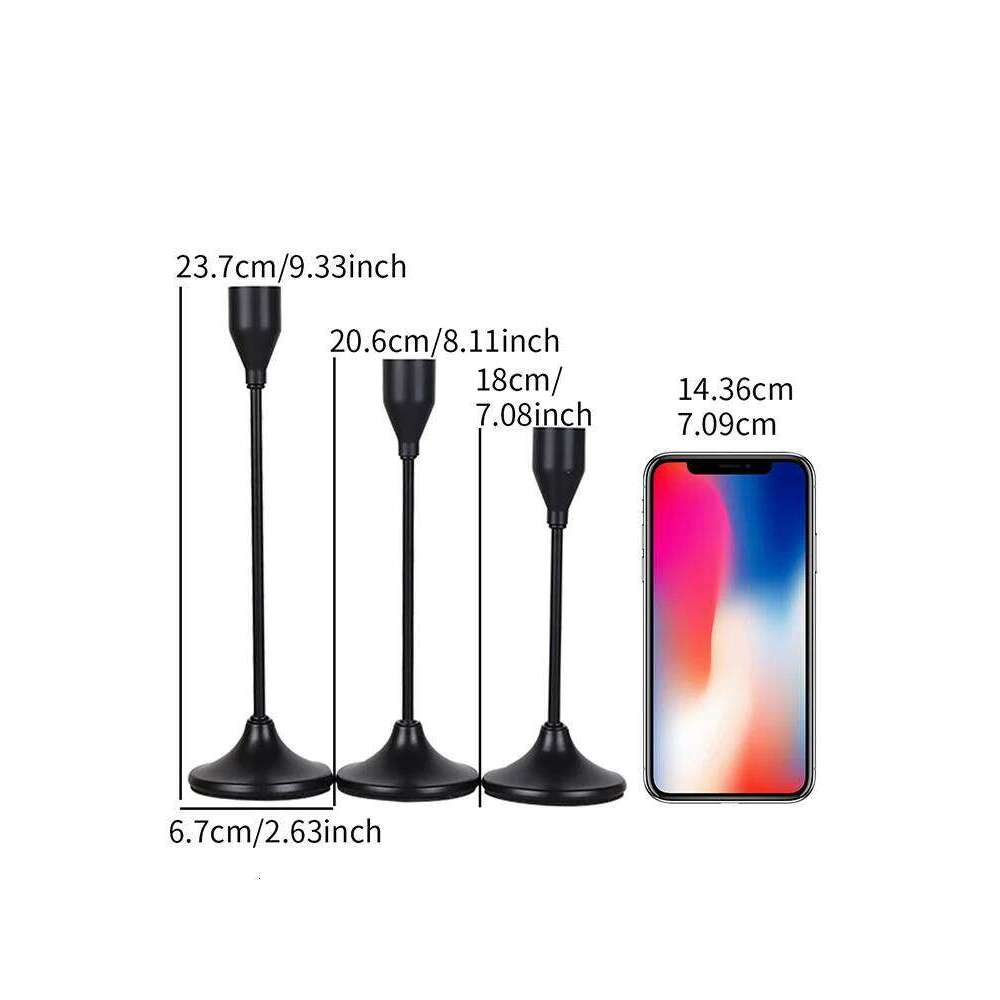 3Pcs/Set European Style Metal Holders Fashion Wedding Table Candle Stand Exquisite Candlestick Christmas Tabl W260226