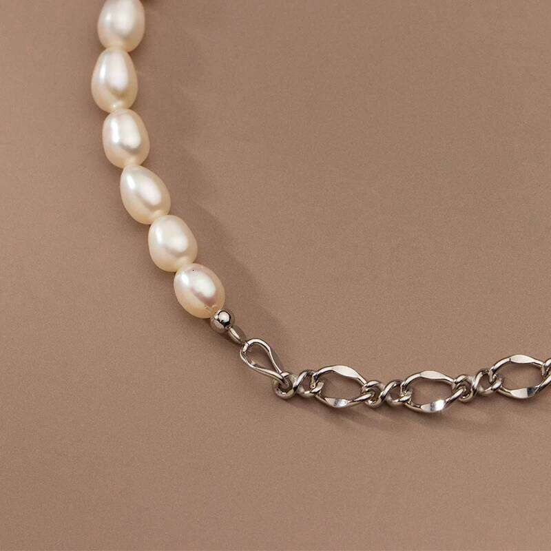 Modian 925 Sterling Silver Baroque Pearl Fashion Bracelet Chain Link For Women Irregular Design Fine Female Jewelry Gifts Z260225