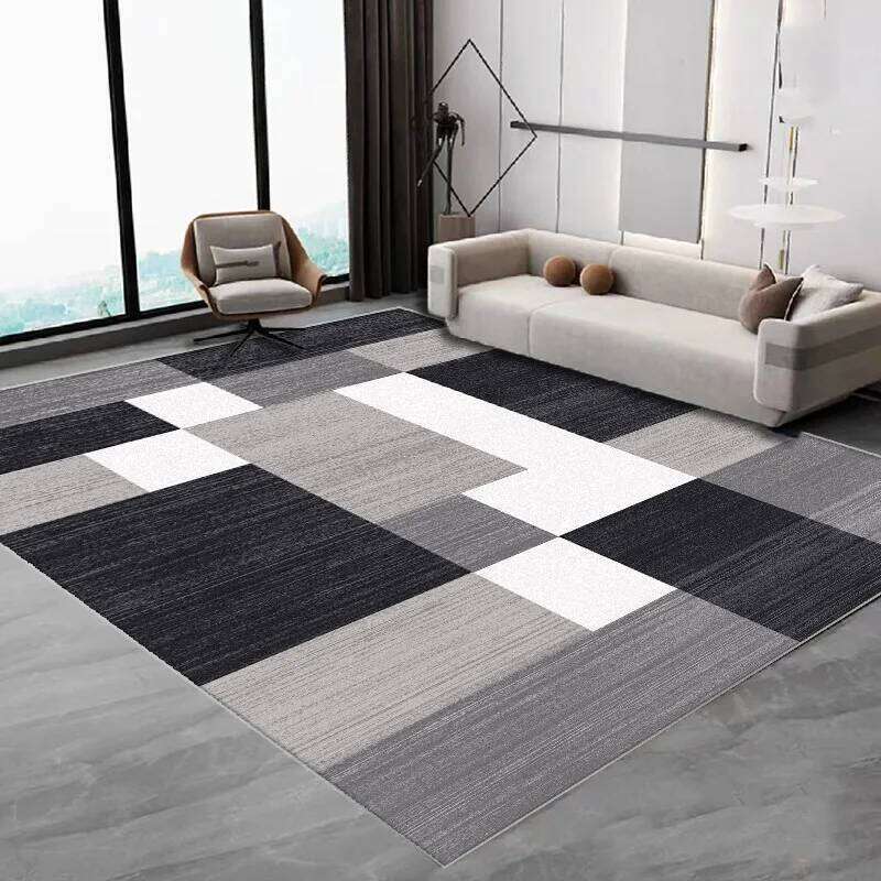 VIKAMA Nordic Minimalist Living Room Carpet, Easy-To-Clean Sofa and Coffee Table Pad, Bedroom Full Carpeting, Home Decoration W260226