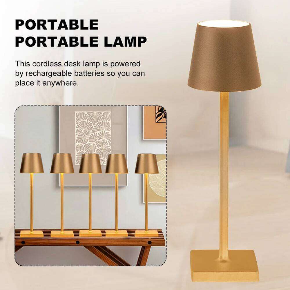 Bar Restaurant Ambiance USB Rechargeable Touch Switch Wireless Reading Lamp 2000mAh for Restaurant/Bedroom/Outdoor H260225