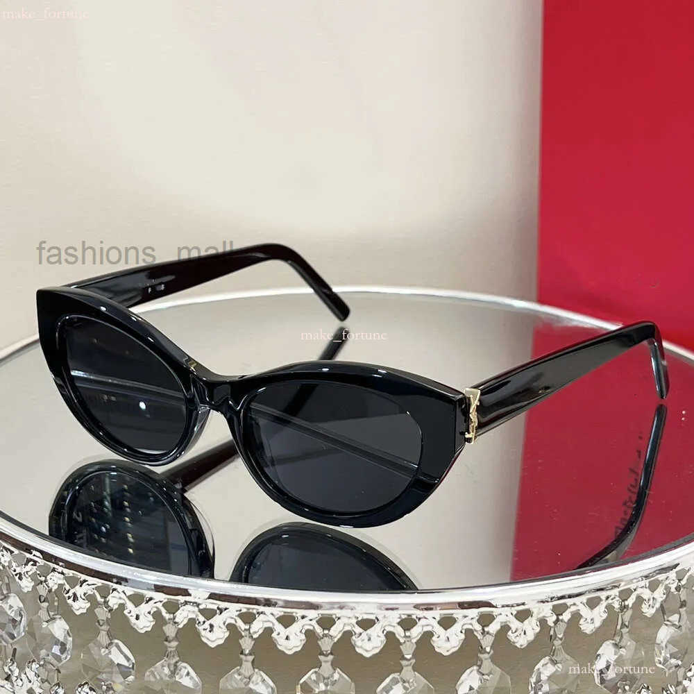 Sunglasses Yslly Sunglasses Designer Sunglasses Womens Fashion Lunette De Soleil Luxe Classic Cat Eye Sun Glasses Plank Frame Sainty Laurenty 69F