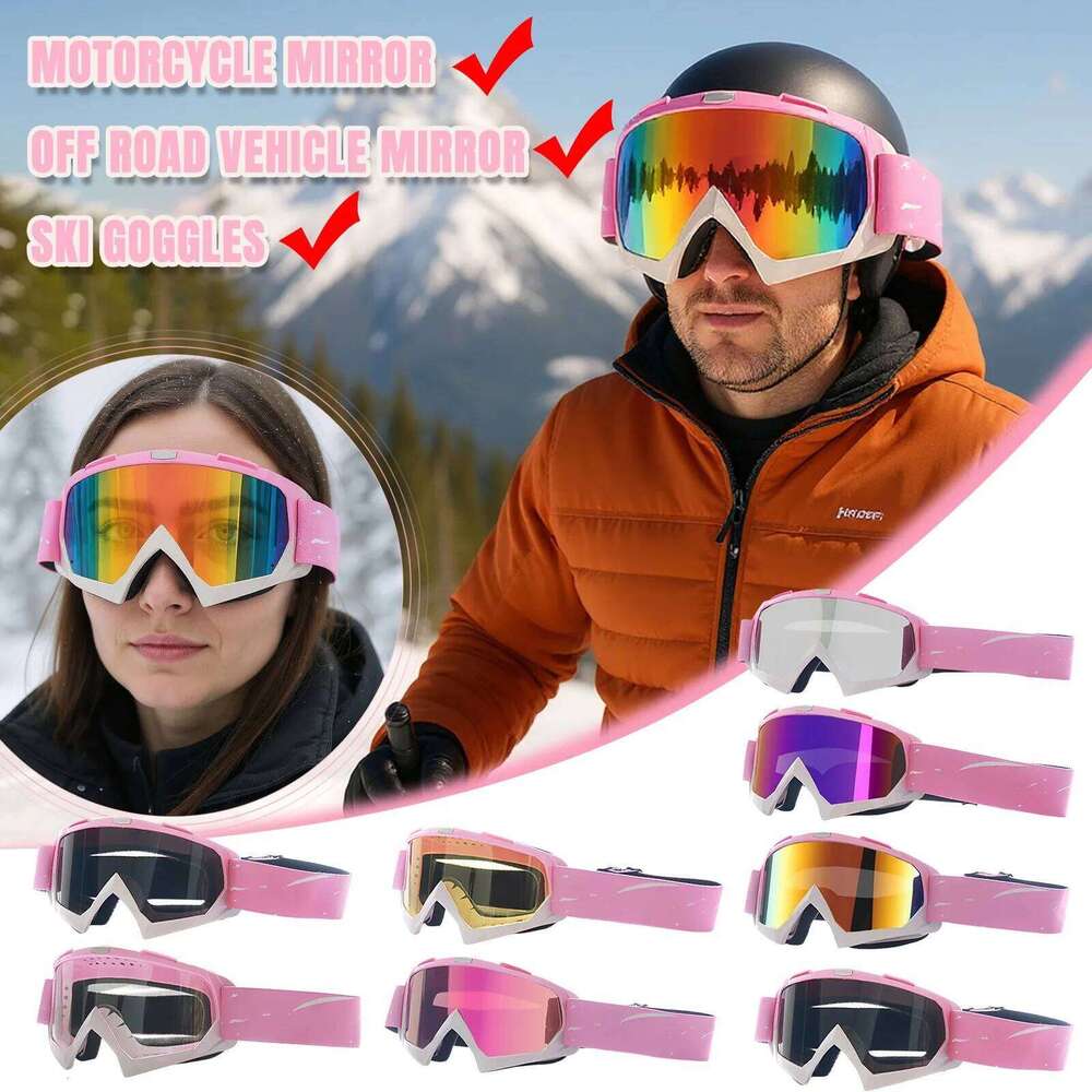 Windproof Snow Uv Fog Proof Ski Mask Tactical Goggles Sunglasses Z260225