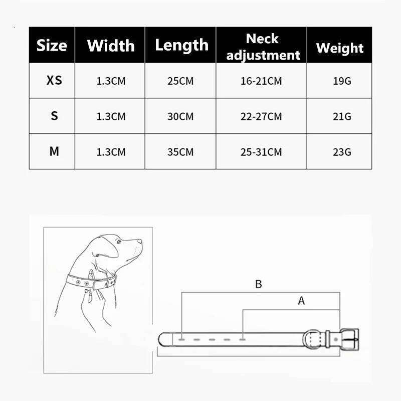 Pet Supplies 1pc Real Leather Collar Soft Puppy Cat Collars Adjustable Chihuahua Necklace Alloy Buckle Dog Chain Accessories