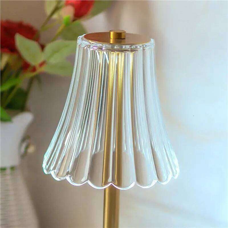 NOW SAVE6X LED Crystal Decorative Table Lamp 800Mah Rechargeable Atmosphere Night Light 3-Levels Brightness For Restaurant Caf H260225