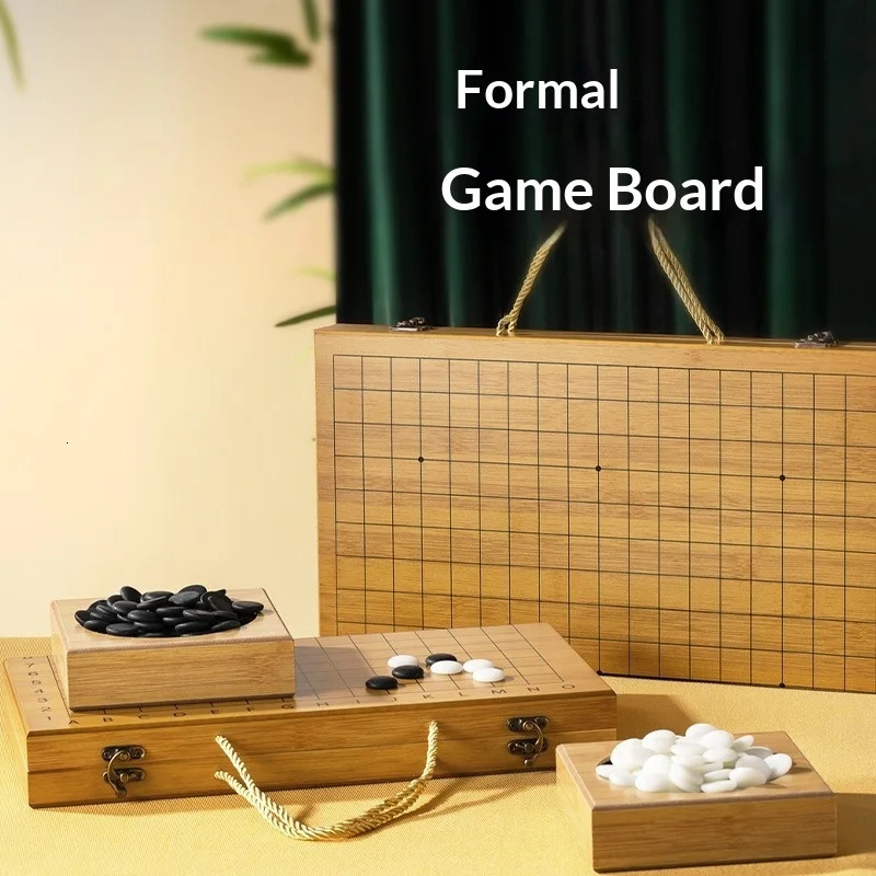 Chess Game Set Weiqi Folding Travel Board Portable Tournament Grade Jade Go Stones Beginner Kids Adults Student Foldable Box 260202