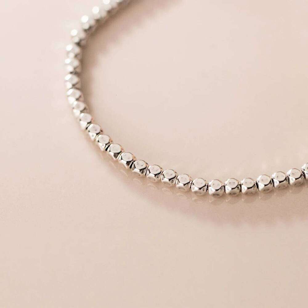 Modian 925 Sterling Beautiful Geometric Square Bracelet Adjustable Silver Chain Link for Women Girls Party Fine Jewlery Z260225