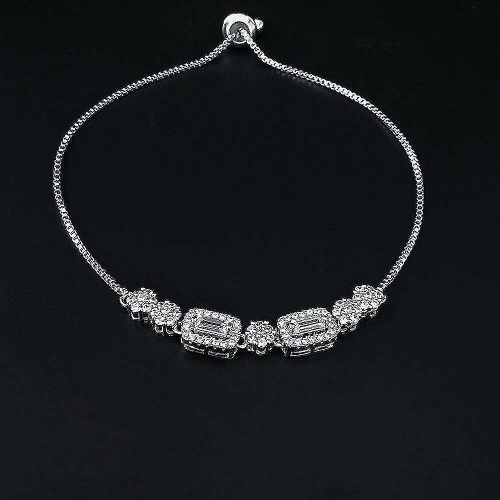 2024 New Arrival Fashion Silver Color Bracelet Bangle for Women Christmas Gift Jewelry Wholesale S026 Z260225