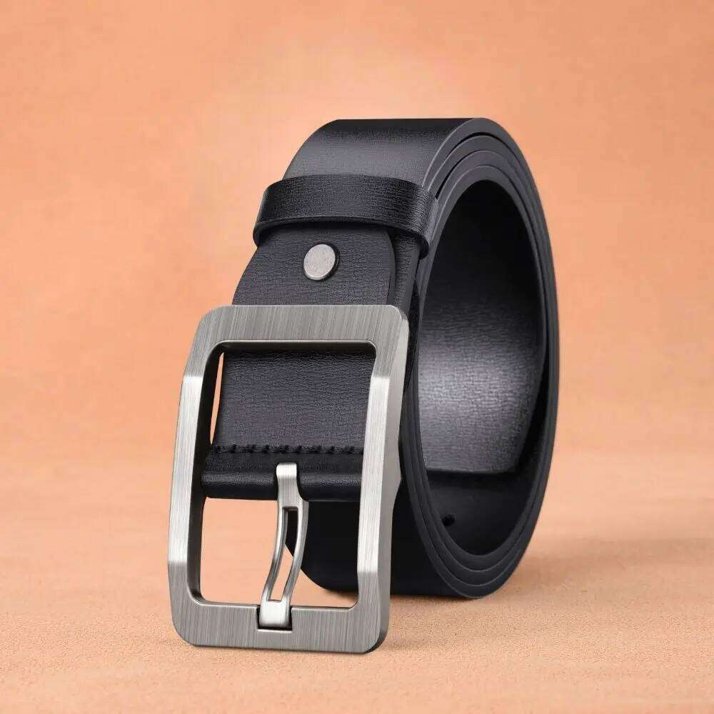 Retro Luxury Design Leather Belt Casual Versatile Pin Buckle Waistband Trouser Dress Belts Y260225