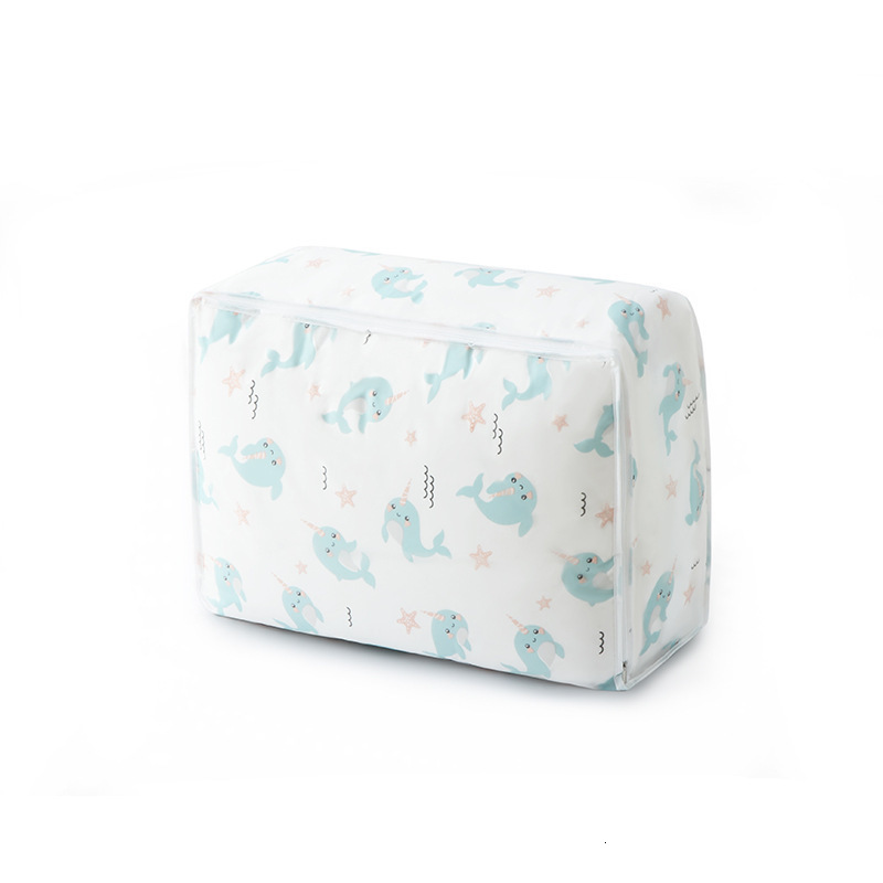 Ship from U.S. 32 piece transparent zipper storage bag - plastic sweater storage bag - reusable blanket storage bag bed sheet organizer 250227FBB