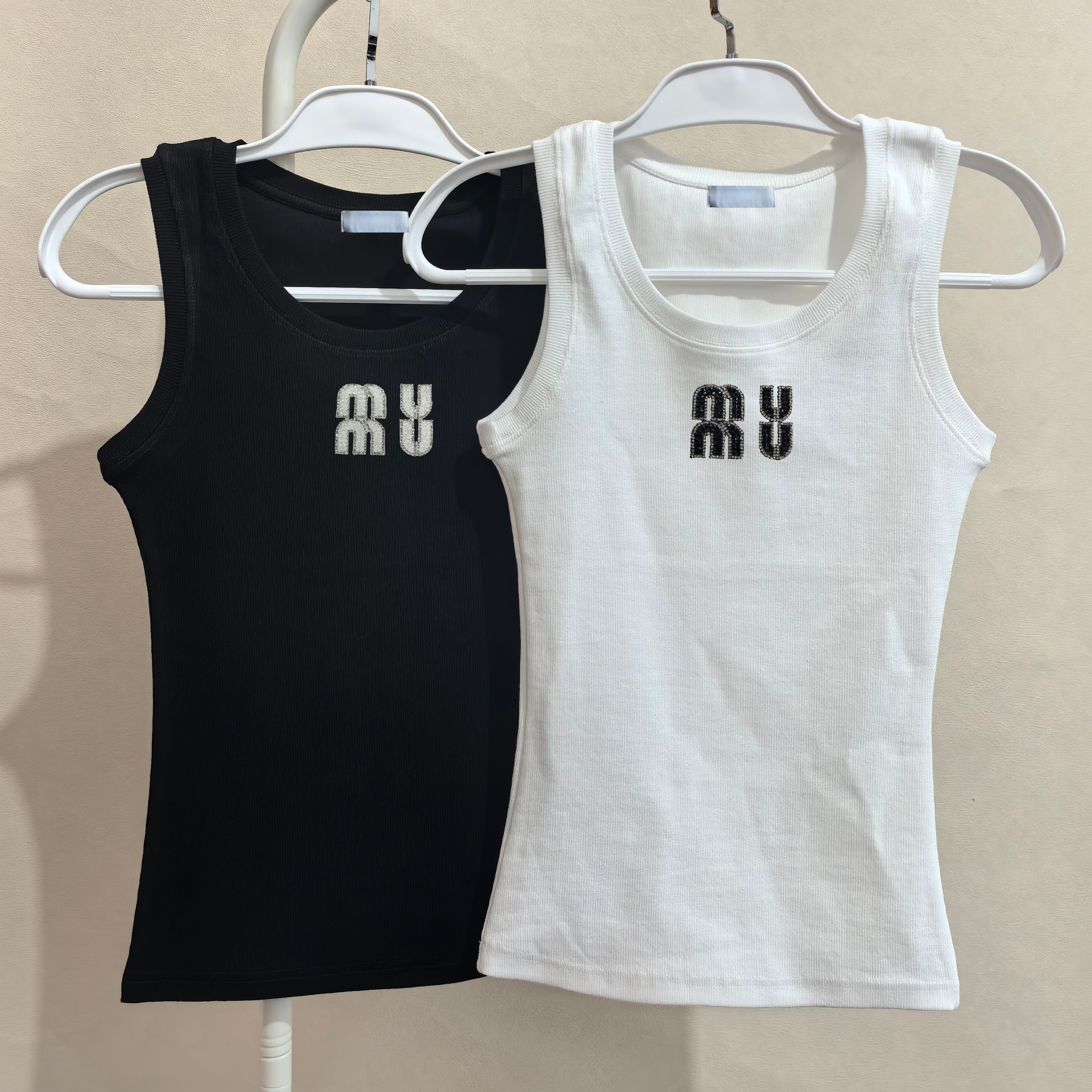 Womens Tank Top Summer diamond Slim Sleeveless Camis Croptop Outwear Elastic Sports Knitted Tanks 011