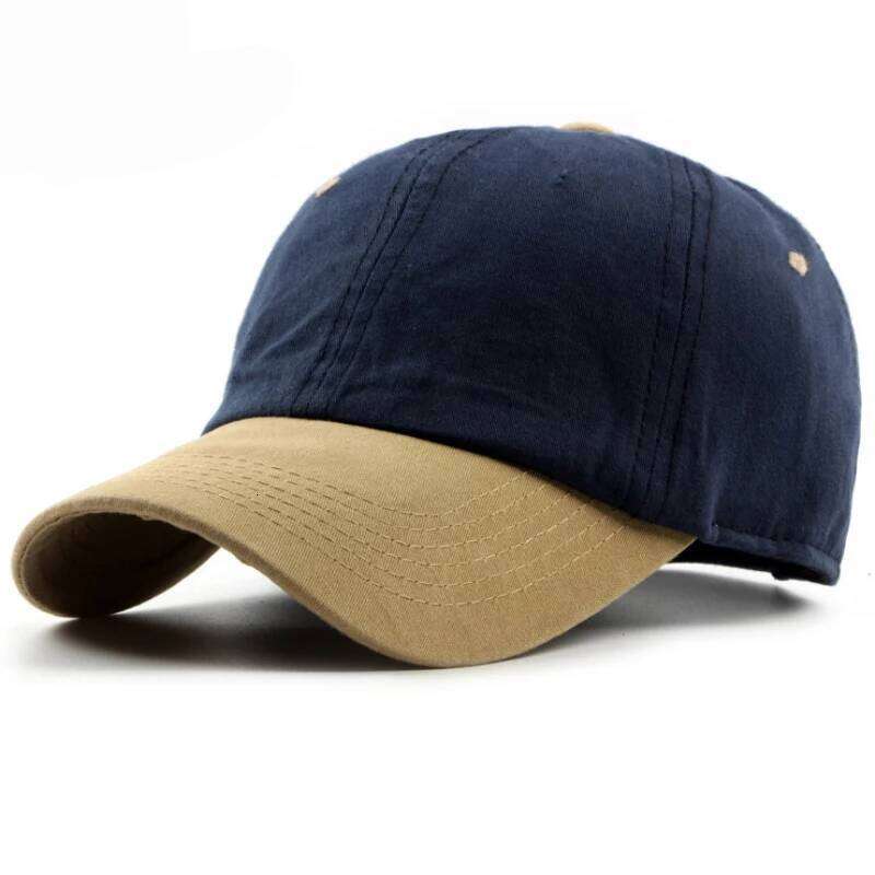 HT1186 High Quality Cotton Canvas Plain Baseball Men Women Two Tones Snapback Cap Bone Casquette Casual 6 Panels Fitted Hat Z260226