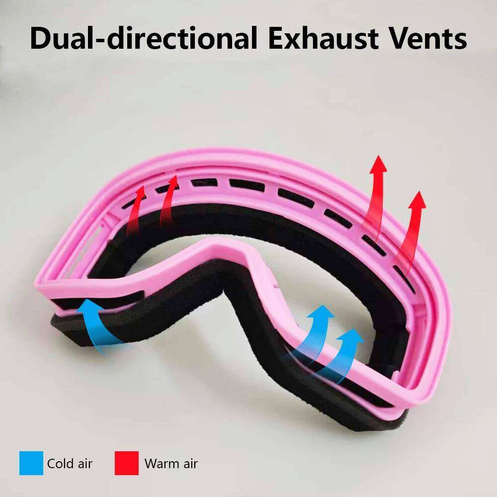 Protective Children Snowmobile Ski Goggles HD Lenses, Windproof Breathable Dustproof, Fashion Snowboard Accessories for Kids Z260225