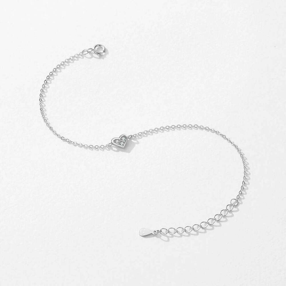Modian 2023 New Design Real 925 sterling silver Heart CZ Bracelet Fashion Crystal Wedding Lady Classic Romantic Jewelry Z260225