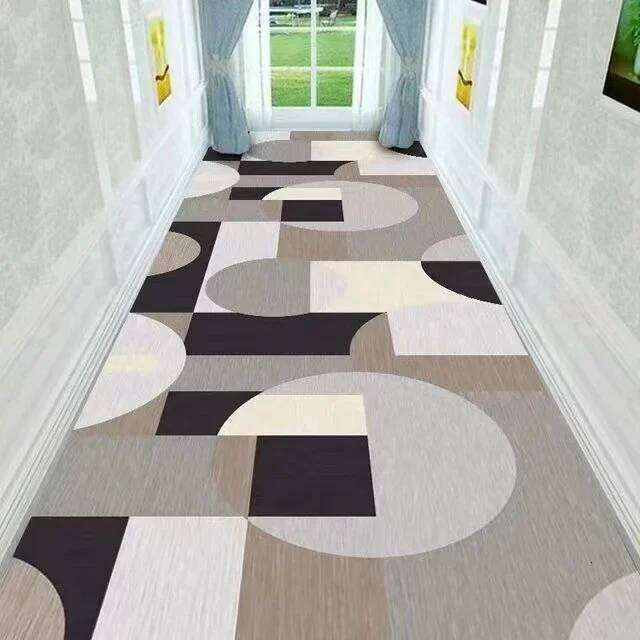Modern Geometric Abstract Runner Rug Black White Diagonal Line Design Minimalist Style Perfect for Hallway Corridor Home Decor W260226