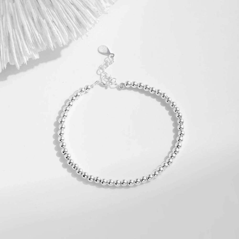 MODIAN 925 Sterling Silver Minimalist 3MM Beads Adjustable Bracelets Classic Exquisite Fine Jewelry For Women Female Accessories Z260225