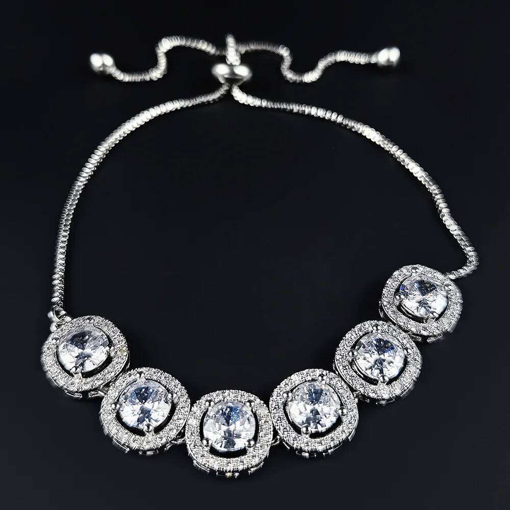 2023 New Round Adjustable Bracelet Bangle for Women Anniversary Gift Wholesale Luxury Jewelry S6059 Z260225