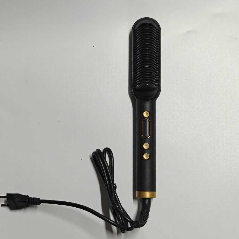 Five-speed temperature safe hair straightening comb for home use, dual-purpose hair straightening and curling iron, lazy person's hair straighten