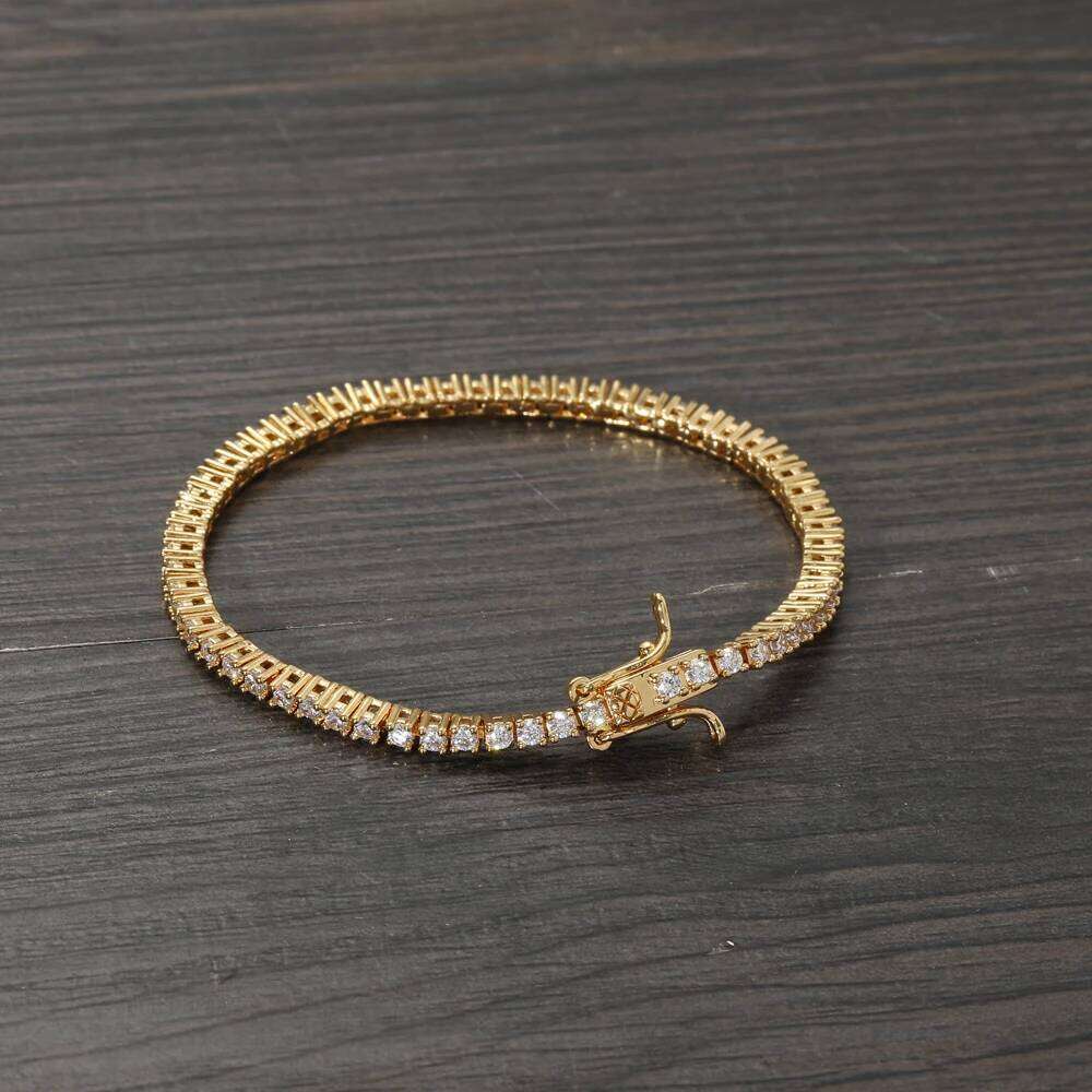 2mm Bling Iced Out tennis bracelet 7inch 6inch Brass Bracelet CZ Jewelry BB210 Z260225
